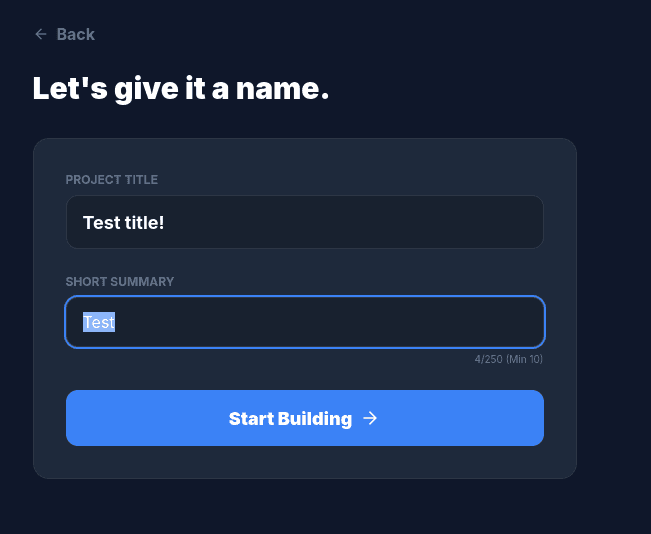 Project Title and Description